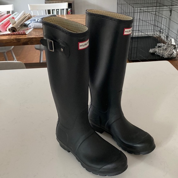 Original tall Hunter boots US 6 EU 38 - Picture 1 of 3